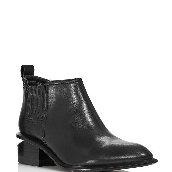 Alexander Wang Kori Ankle Cutout Leather Boots 35.5